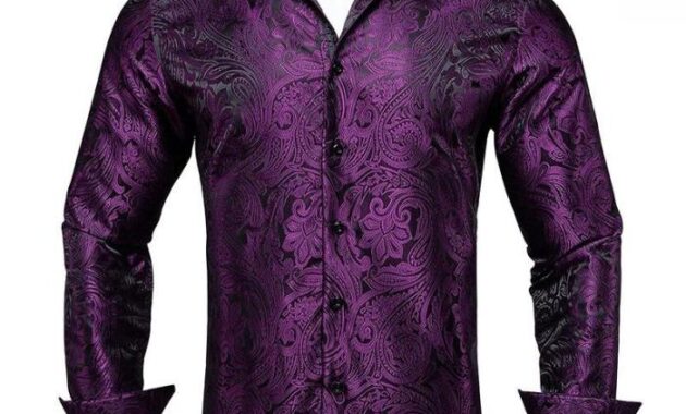 Mens Purple Dress Shirts Elevate Your Style with Sophistication