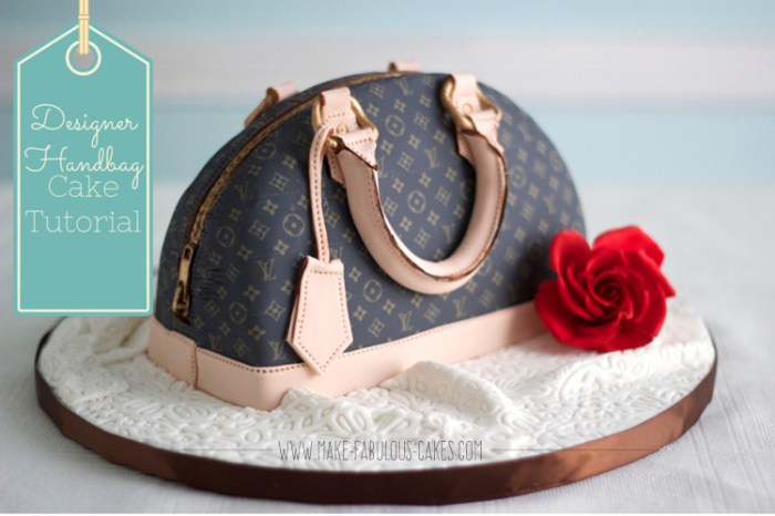 How to make handbag cake decoration