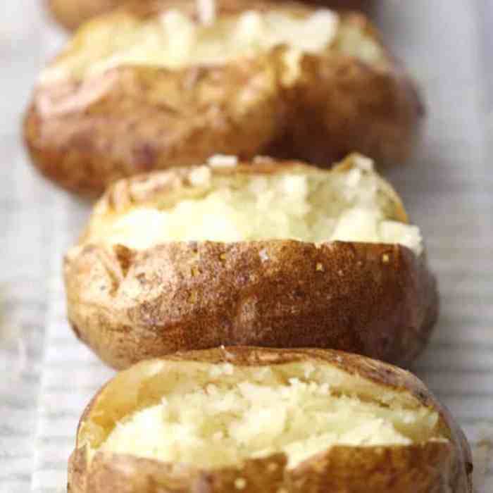 Baked potatoes potato bellyfull restaurant style make achieve easily saved