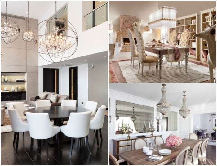 How to decorate glamorous dining room