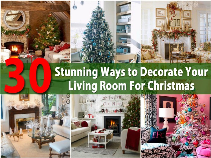 How to decorate living room for xmas