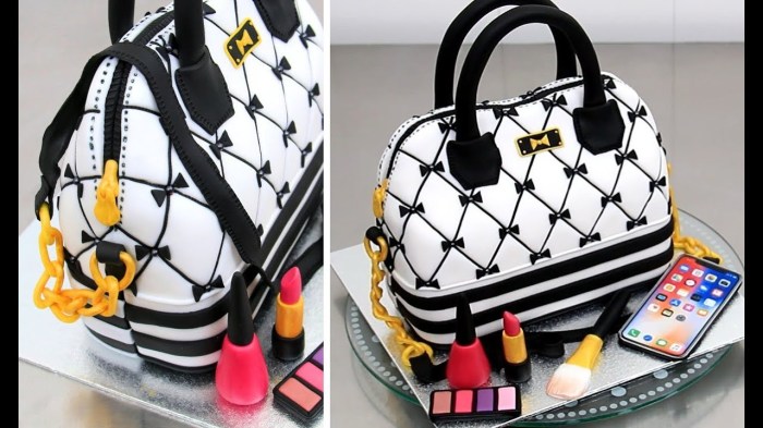 How to make handbag cake decoration