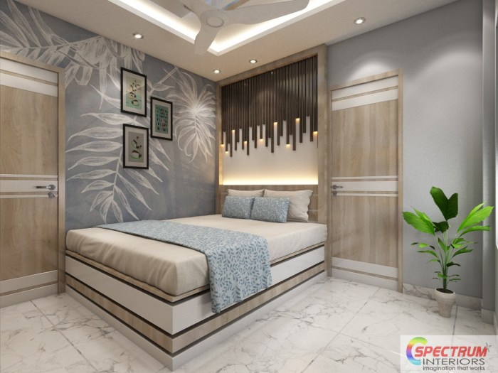 Desain interior kamar tidur sempit