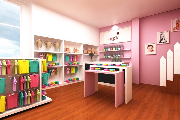 Desain interior toko baby shop